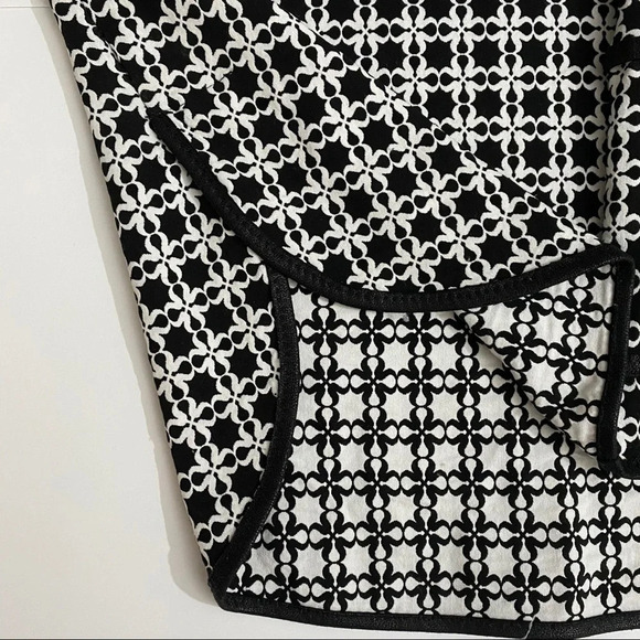 Max Studio Women’s 3/4 sleeve black white tunic M - Picture 5 of 10